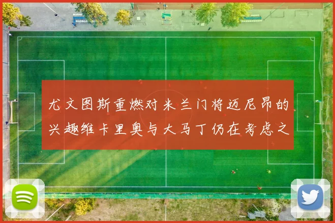 尤文图斯重燃对米兰门将迈尼昂的兴趣维卡里奥与大马丁仍在考虑之中